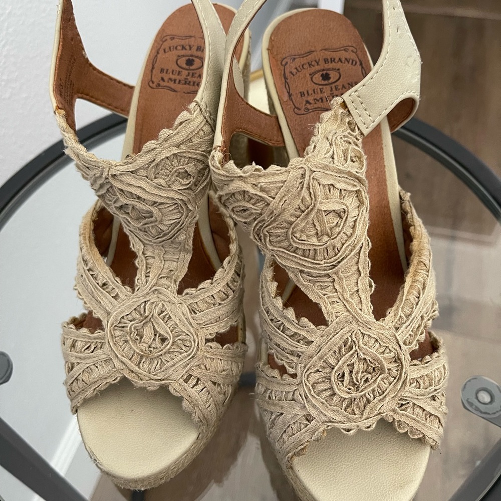 Lucky Brand Tan Wedges - Picture 4 of 5